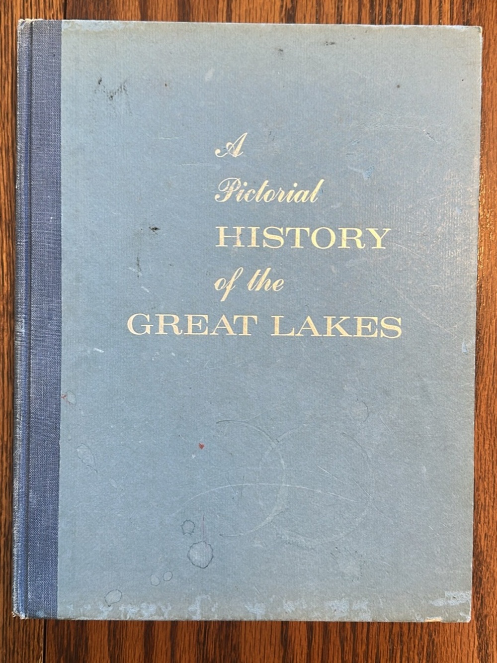 Vintage Blue Great Lakes Coffee Table Book